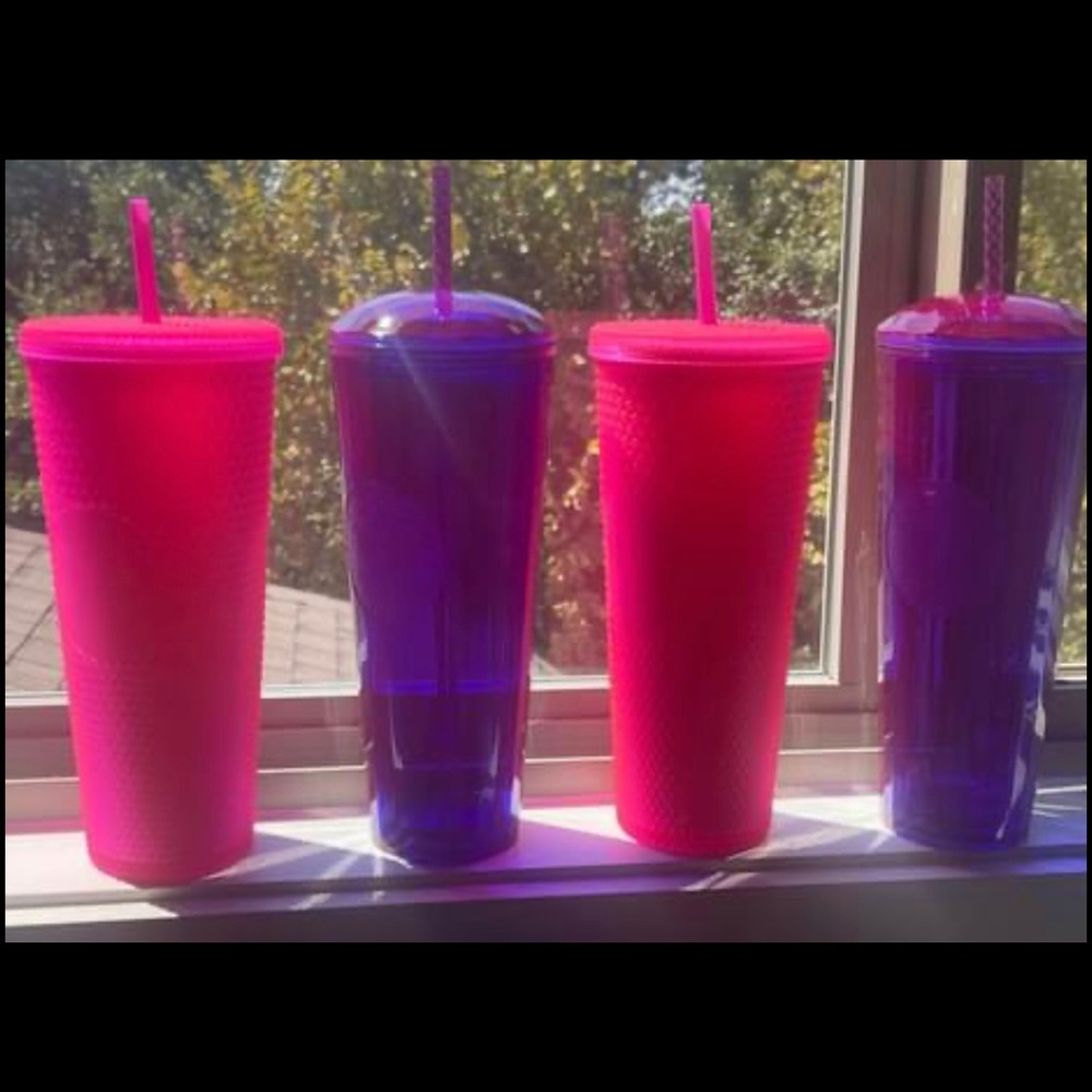 Starbucks hot Barbie pink & purple tumblers; price is per cup